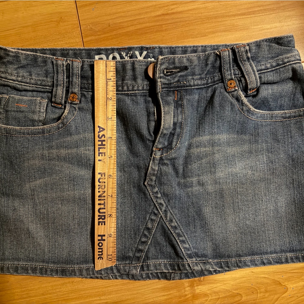 Roxy Denim Mini Skirt - Blue